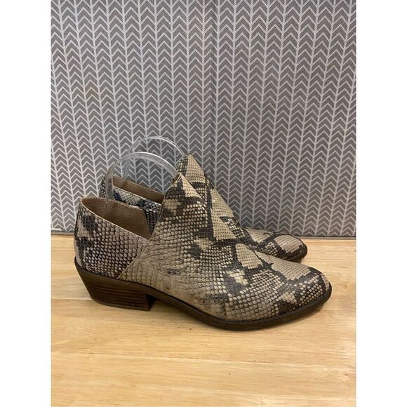 Lucky Brand Fausst Ankle Bootie snake print - Picture 1 of 8